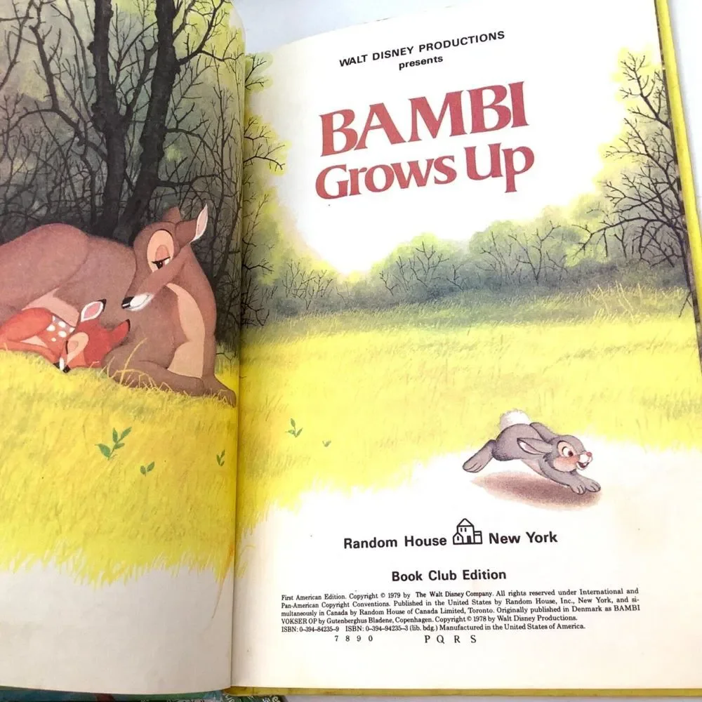 4 Books Disney Bedtime Favorites Treasury of Tales Spin Marty Bambi Jungle Book